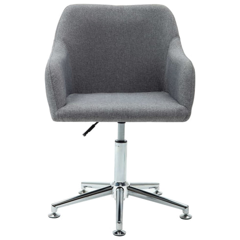 Swen Studio -  Swivel Dining Chairs 6 pcs Light Grey Fabric (UK/IE/FI/NO only) (6x331498)